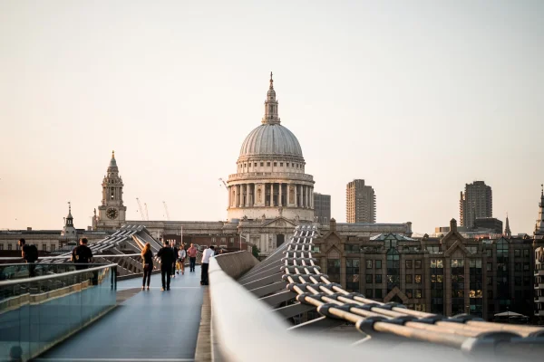 sunset in london